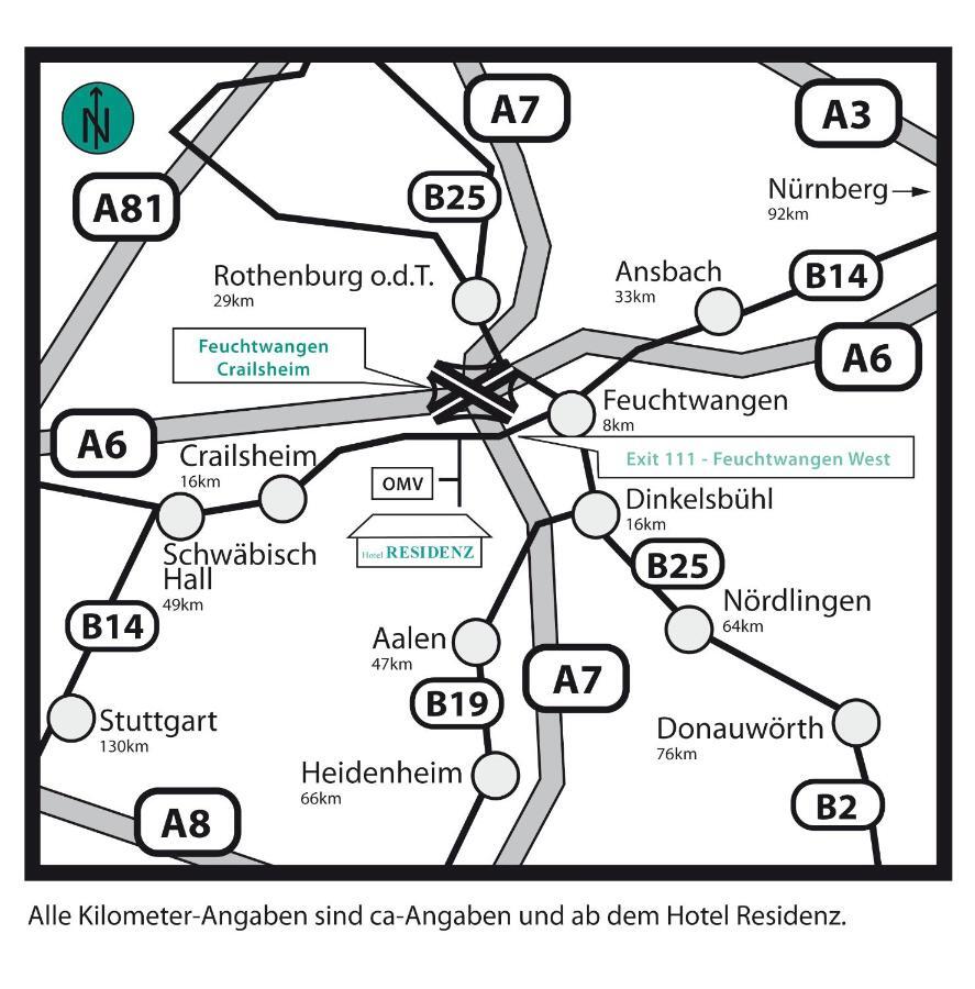 Hotel Residenz Schnelldorf Extérieur photo